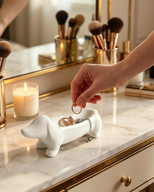 Ceramic Teckel Holder