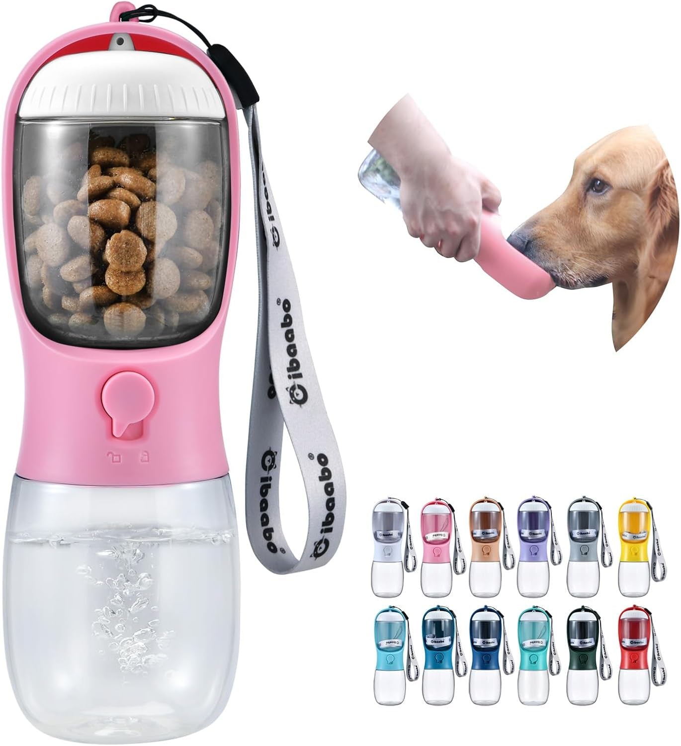 Dog Water Bottle and Food Container