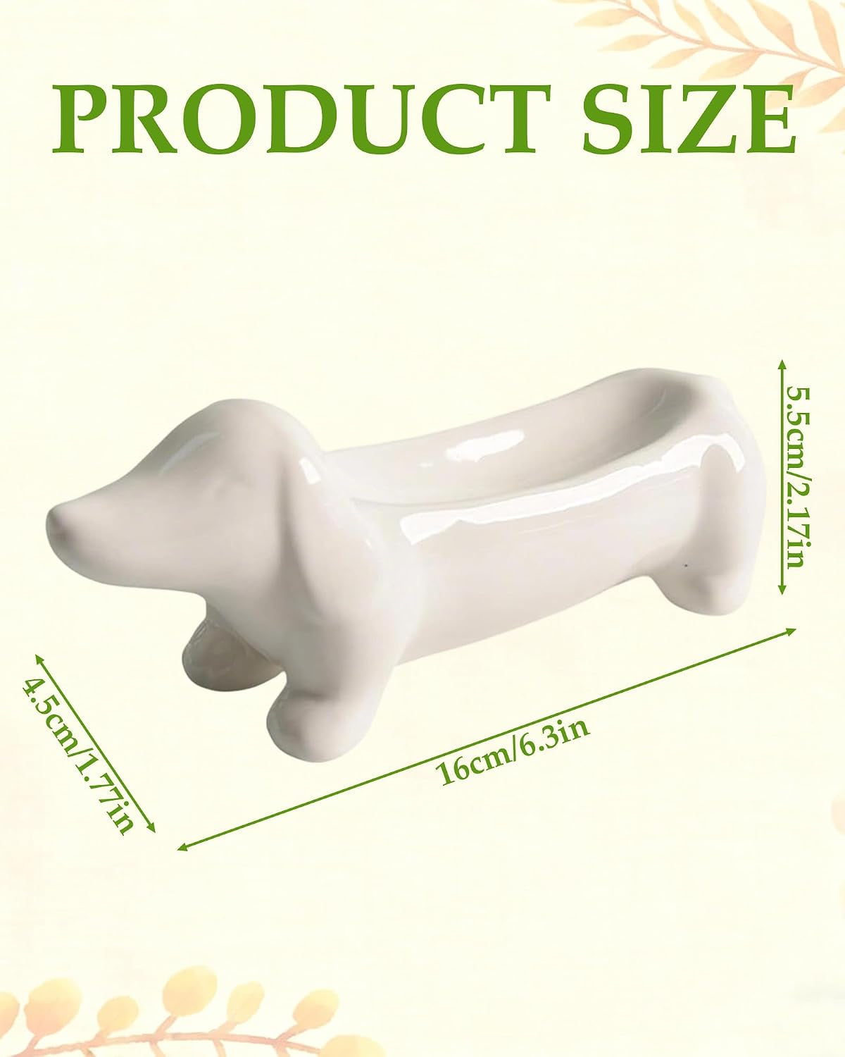 Ceramic Teckel Holder