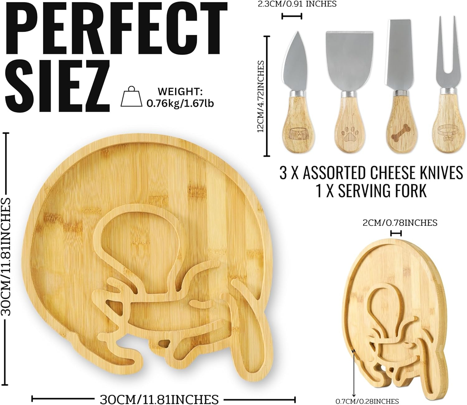 Teckel Charcuterie Board Set