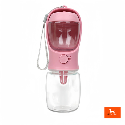 Portable Dog Bottle with Food and Water Storage