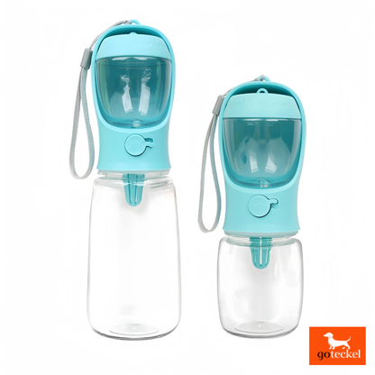 Portable Dog Bottle with Food and Water Storage