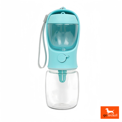 Portable Dog Bottle with Food and Water Storage