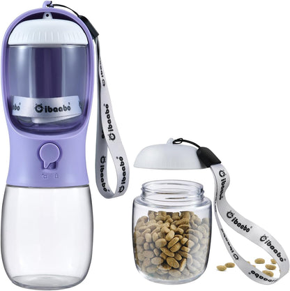 Dog Water Bottle and Food Container
