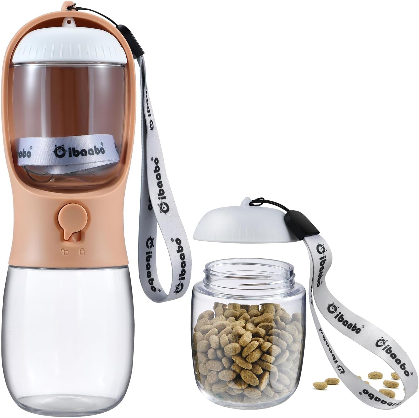 Dog Water Bottle and Food Container