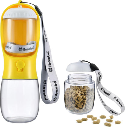 Dog Water Bottle and Food Container