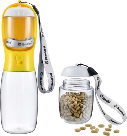 Dog Water Bottle and Food Container