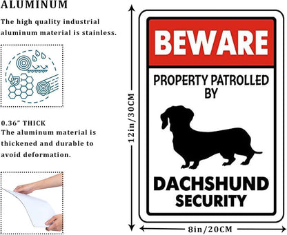 Teckel Security Sign 