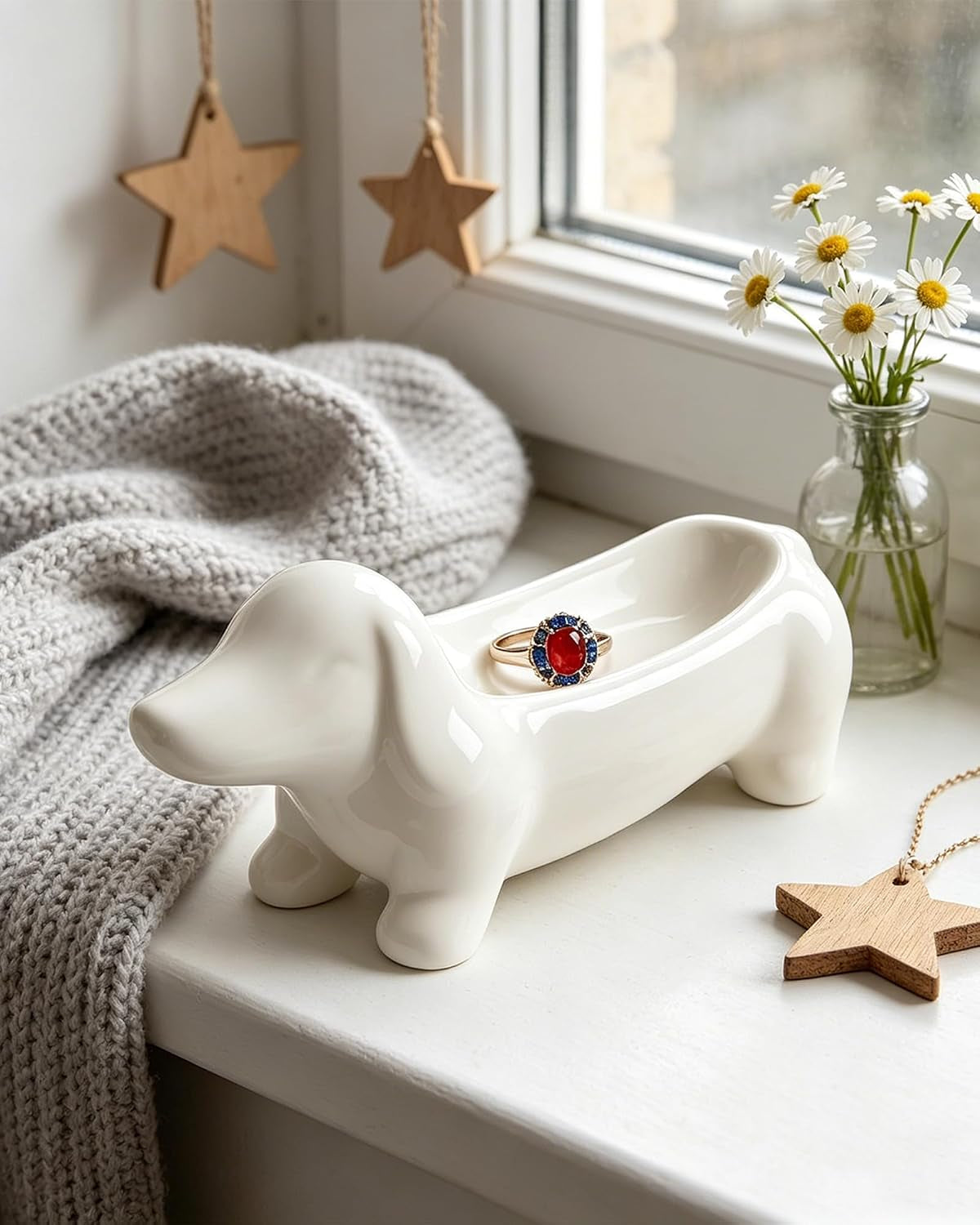 Ceramic Teckel Holder
