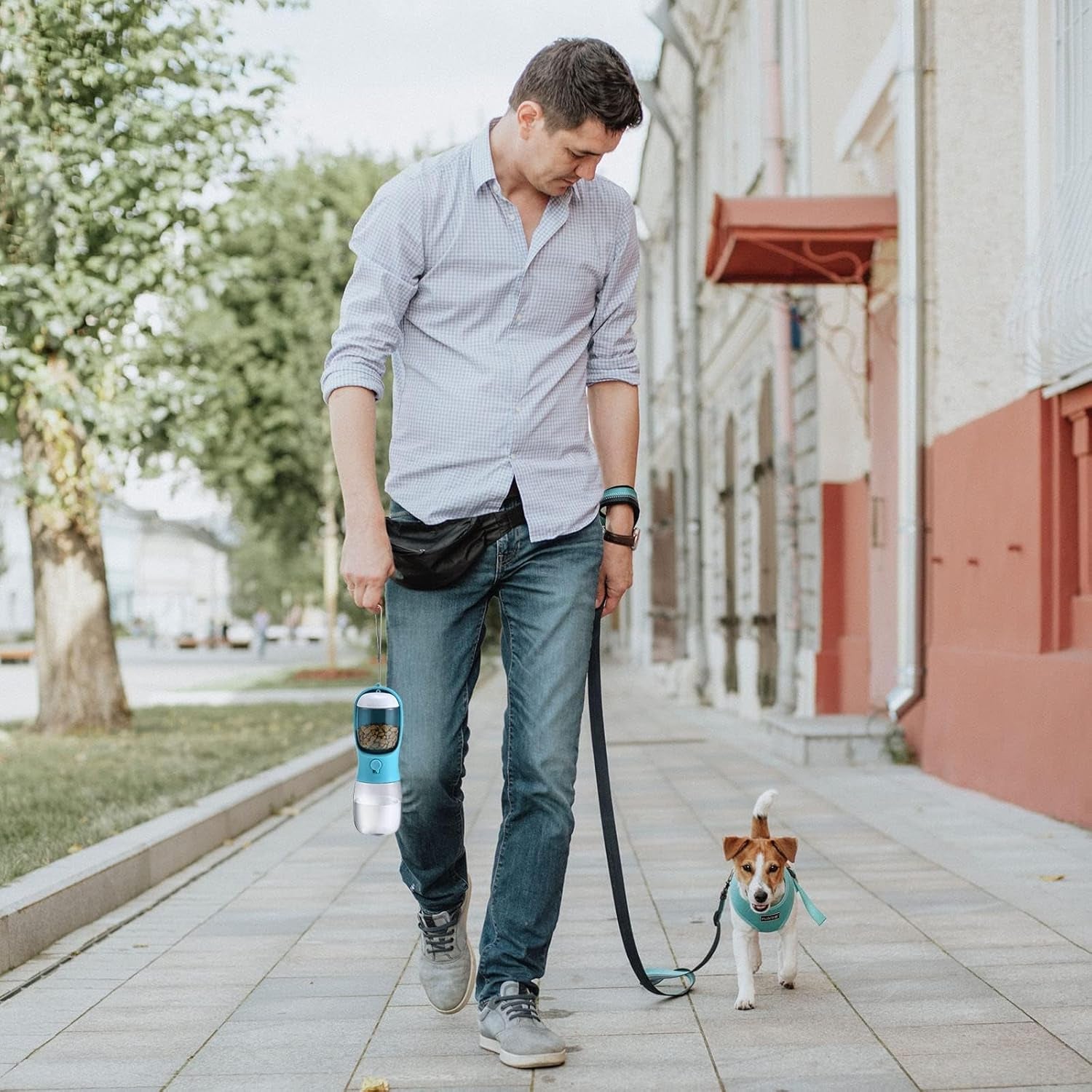 Dog Water Bottle and Food Container
