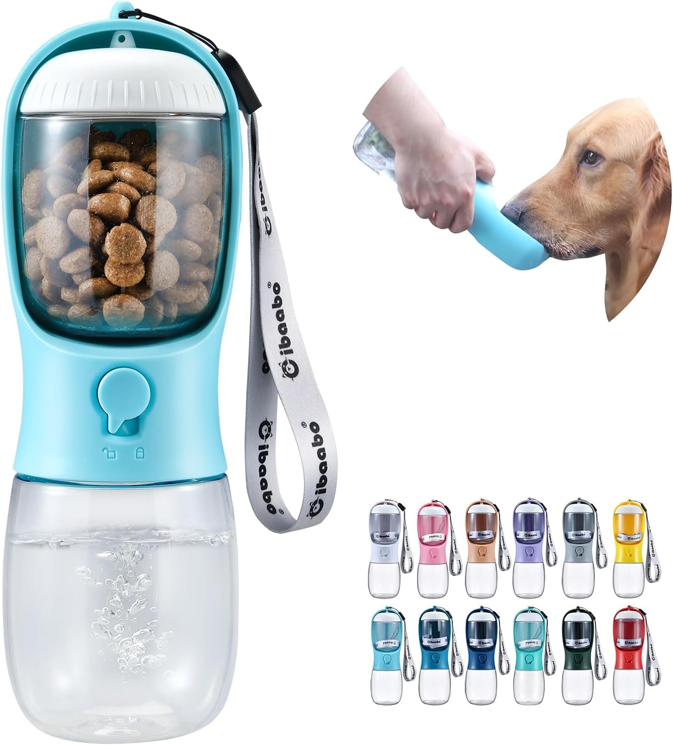 Dog Water Bottle and Food Container